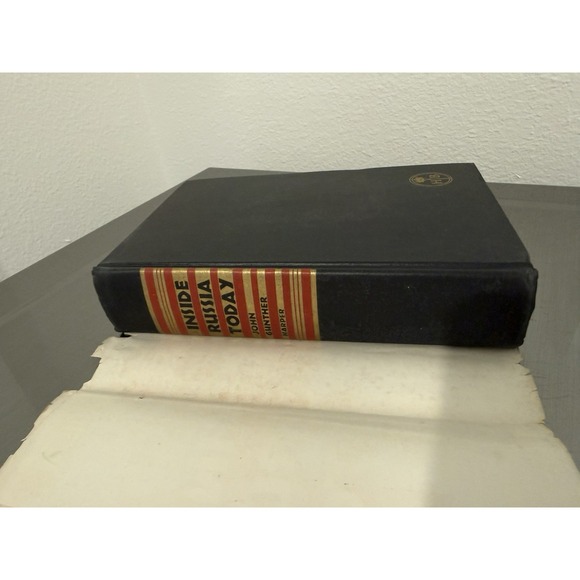 Inside Russia Today John Gunther 1958 Vintage Hardcover Cold War History - Picture 6 of 7